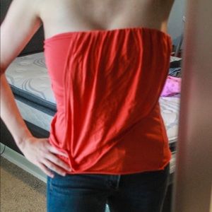 Free people women’s dark orange tube top